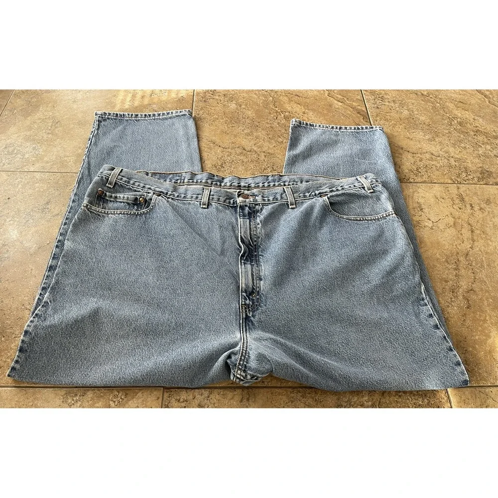 Levi's Signature Relaxed Fit 540 Size 50x30 (48X30 ) Faded Blue Denim